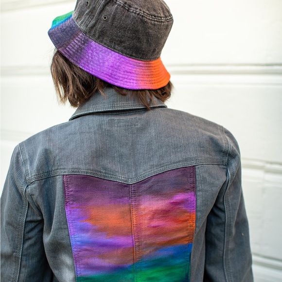 Hand Painted Denim Jacket - Picture 9 of 9
